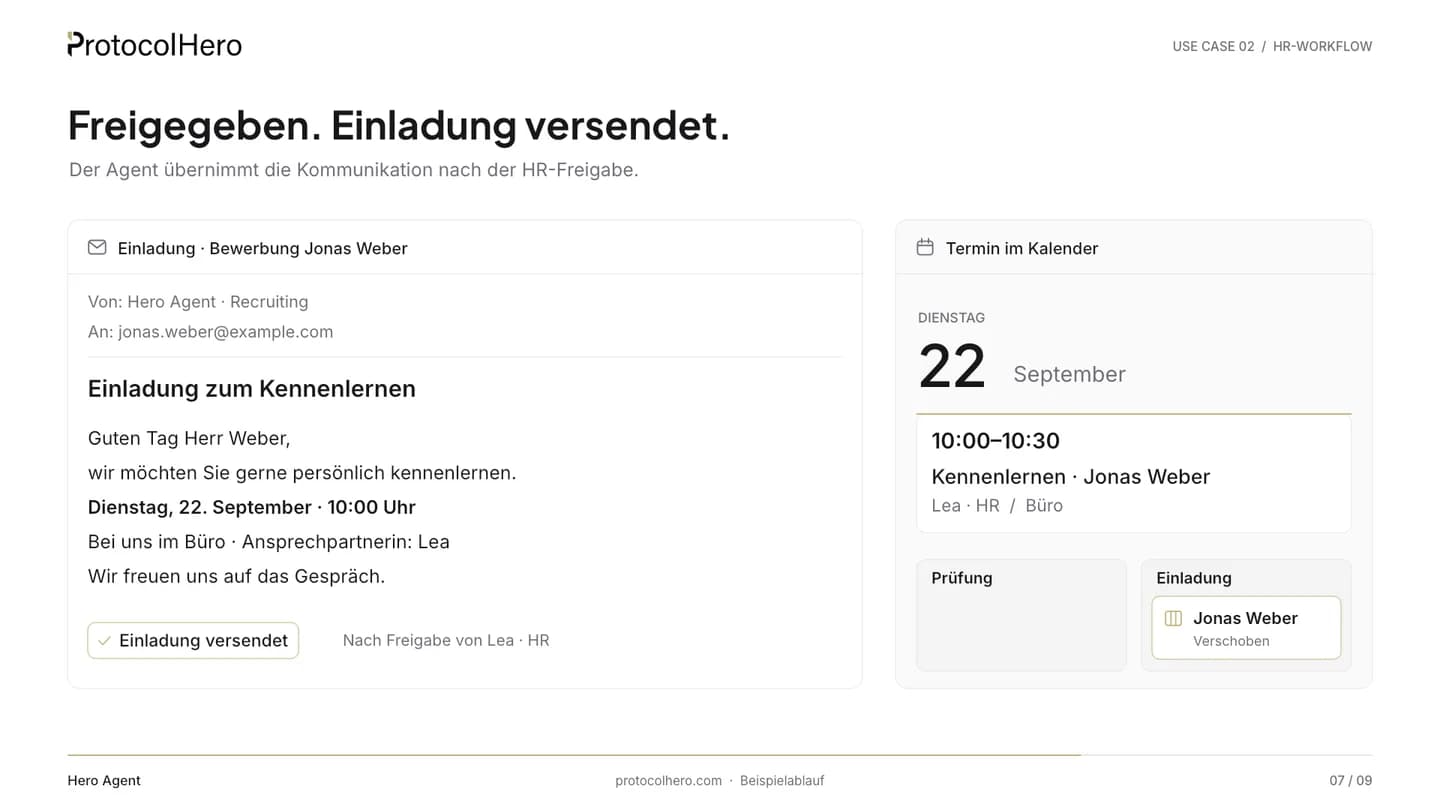 Einladung zum Kennenlernen am Dienstag 22. September 10:00 Uhr, Termin im Kalender von Lea, Karte in der Spalte Einladung