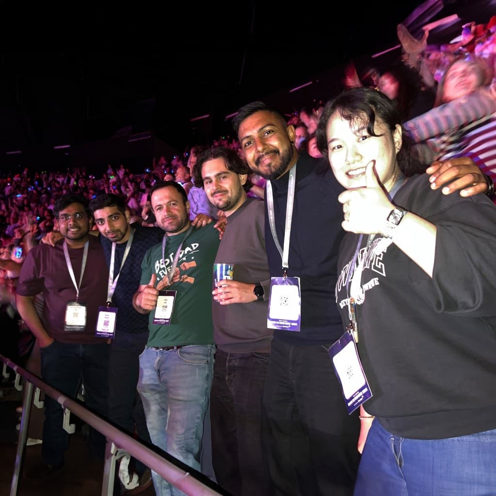 Die Crew bei einem Event