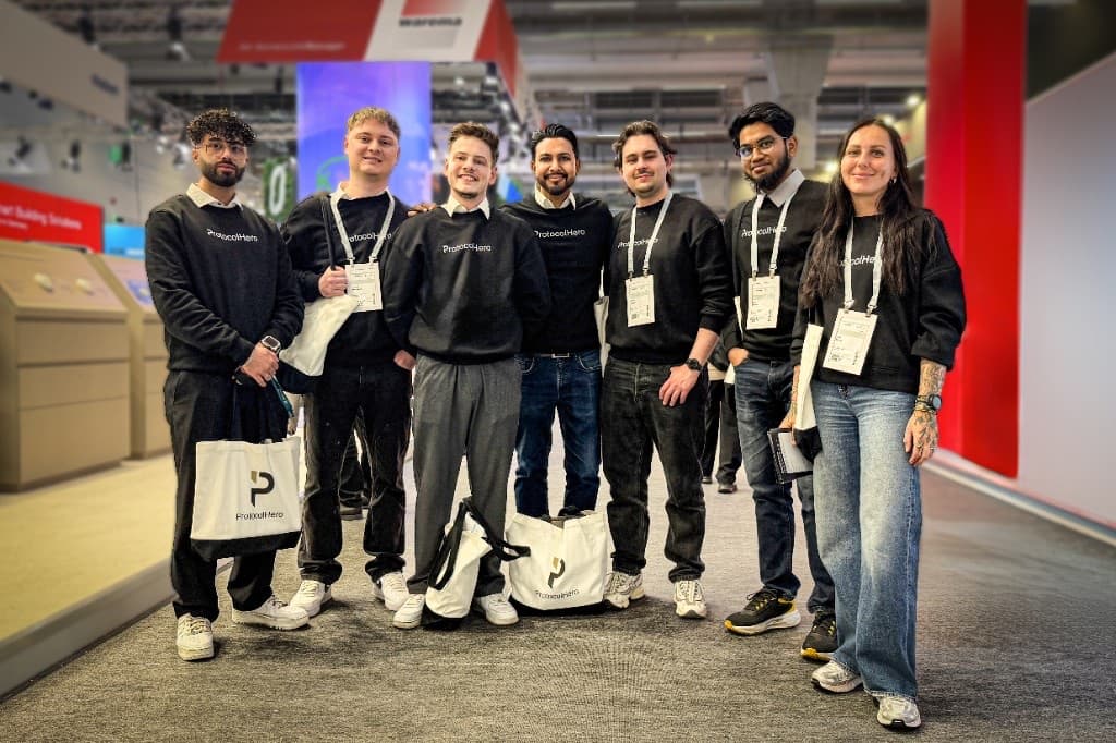 Team auf einer Veranstaltung